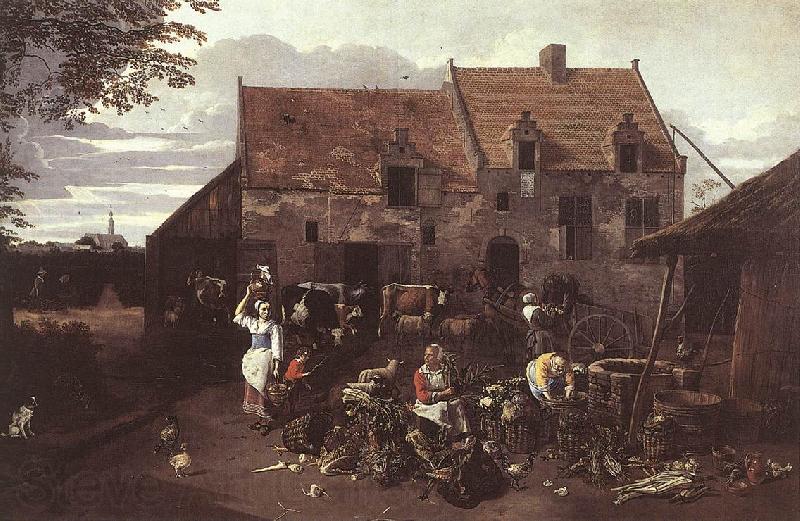 SIBERECHTS, Jan The Market Garden  et Norge oil painting art